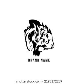TIGER HEAD LOGO TEMPLATE DESIGN
