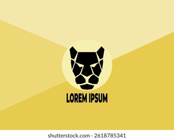 Tiger head logo in vector form