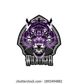tiger head, logo, vector, icon, illustration, mascot game for esport team