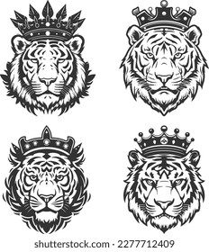 Tiger Head logo Vector Illustration