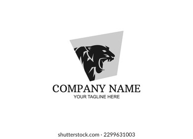 Tiger head logo vector illustration.Suitable for business company, modern company, etc.