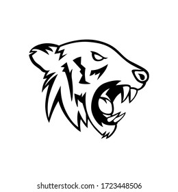 Tiger head logo vector mascot design
