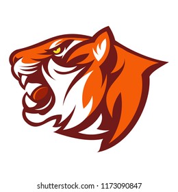 Tiger Head Logo Vector Template Stock Vector (Royalty Free) 1173090847 ...