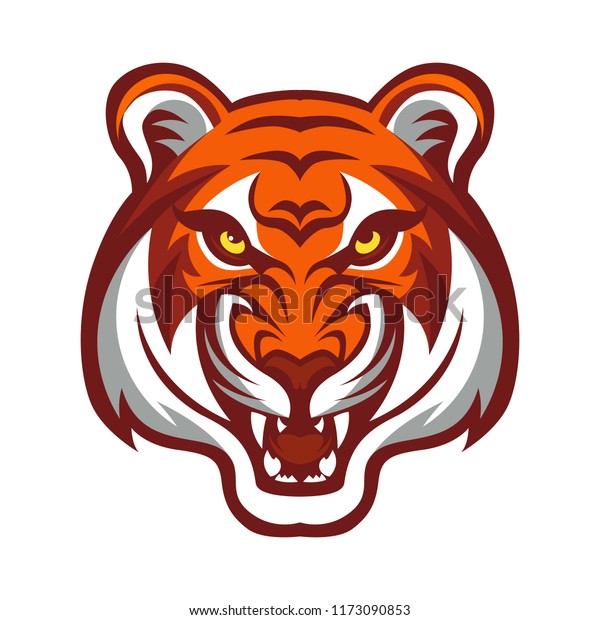 Tiger Head Logo Vector Template Stock Vector (Royalty Free) 1173090853