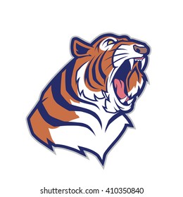 Tiger head mascot