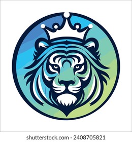 Tiger head , Tiger head mascot circular logo