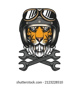 Tiger Head Mascot Design Vector