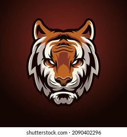 Tiger Head Mascot Illustrations Vector