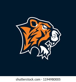 tiger head mascot logo