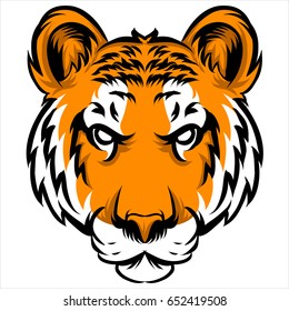 tiger head mascot logo