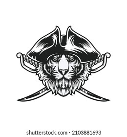 Tiger Head Mascot Logo Design