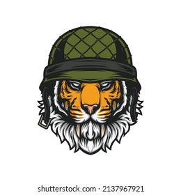 Tiger Head Mascot Logo Design