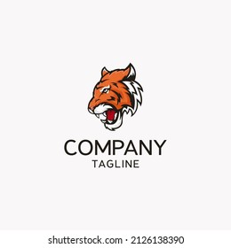 Tiger head mascot logo vector