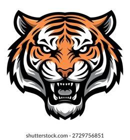 Tiger Head Mascot Logo Vector Illustration Editable Vector Logo Template