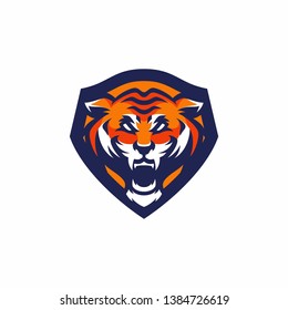 Tiger Head Mascot Sports logo 