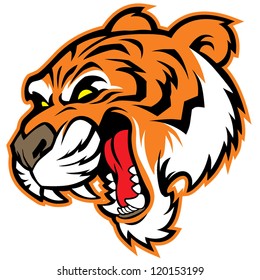 Tiger Head Mascot, Suitable For Your Sport Team