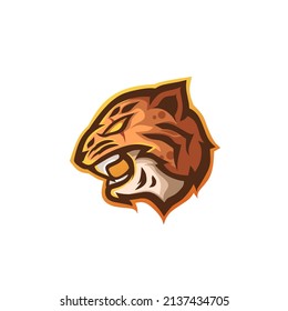 
tiger head mascot vector design. design concept for squad esport logo