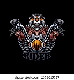 Tiger head mascot vector sticker high quality