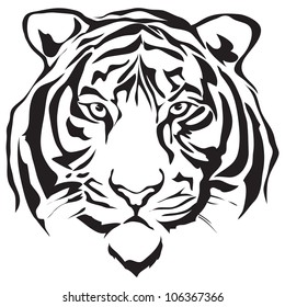 tiger face vector free download