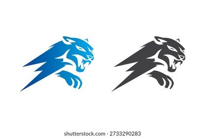 Tiger Head Speed Logo Power Mascot