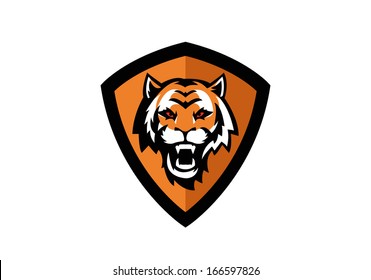 tiger head sport badge