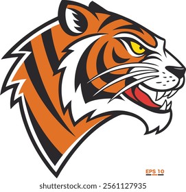 Tiger head style illustration. Tiger Vector.