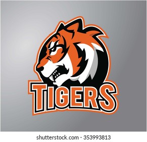 Tiger head symbol illustration design