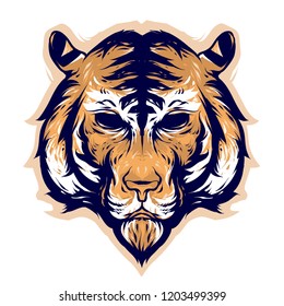 tiger head vector