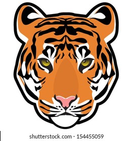 Tiger ( head vector)