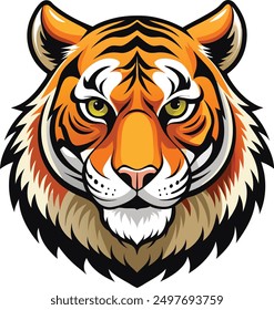 Tigerkopf, Vektorgrafik
