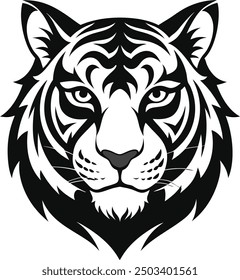 Tiger Head Vector Art Illustration Design