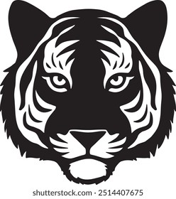 Ilustración de Arte vectorial de cabeza de tigre
