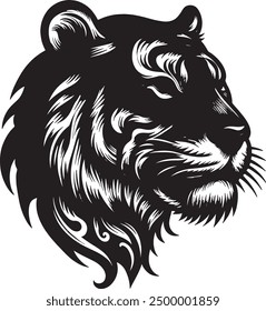 tiger head vector art illustrator 
