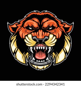 tiger head vector for commercial use