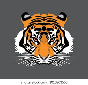 tiger head vector file