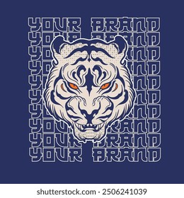 tiger head vector, tiger icon	
