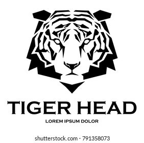 tiger head vector icon