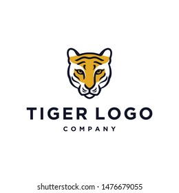 tiger head vector icon logo illustration design