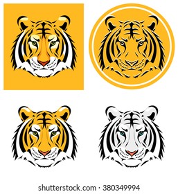 Tiger head. Vector illustration