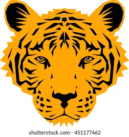 Tiger head vector illustration