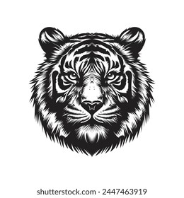 Tiger head vector illustration design white background