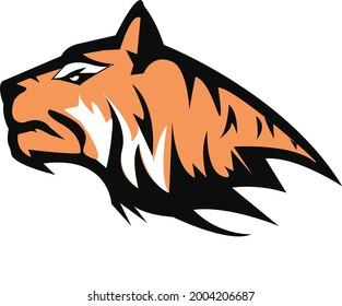 tiger head vector illustration for esports logo