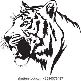 A Tiger Head Vector Illustration is a high-quality digital graphic featuring a bold and detailed depiction of a tiger’s face in vector format. These illustrations are popular for their sharp, salable