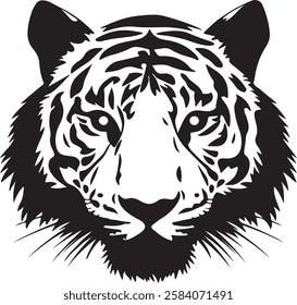 A Tiger Head Vector Illustration is a high-quality digital graphic featuring a bold and detailed depiction of a tiger’s face in vector format. These illustrations are popular for their sharp, salable