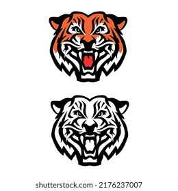 Tiger head. Vector illustration. logo