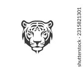 Tiger head vector logo design, icon , illustration