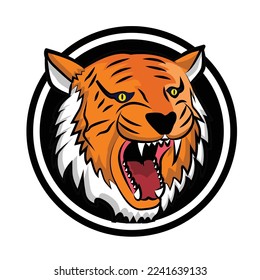 tiger head vector logo design