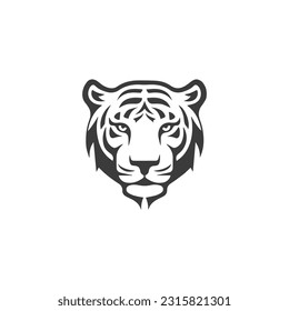 Tiger head vector logo design, icon , illustration