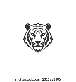 Tiger head vector logo design, icon , illustration