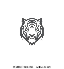 Tiger head vector logo design, icon , illustration